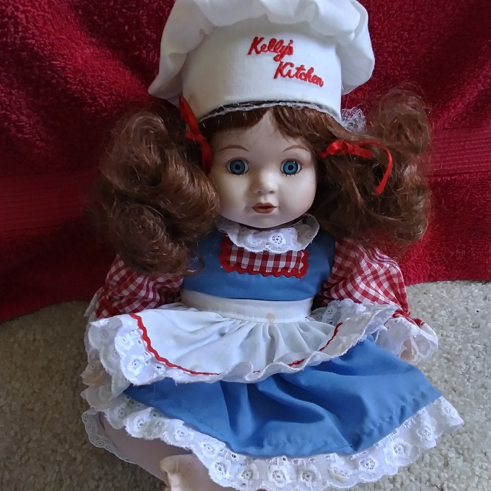 Kelly's Kitchen Design Debut Porcelain Doll